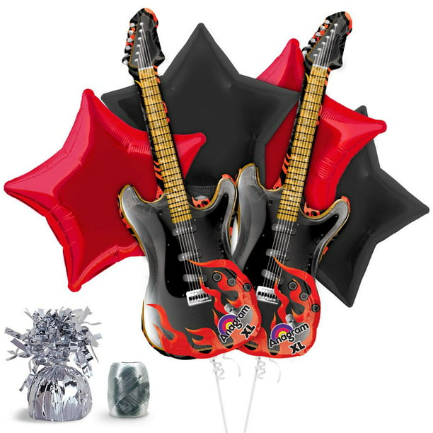 Birthday Party Wedding Supplies Guitar Foil Balloons Child Gifts